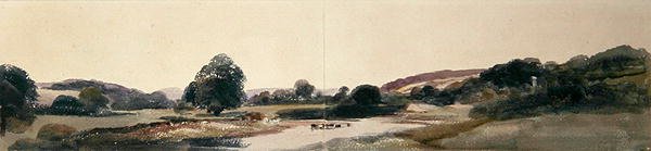 A River Valley by Peter de Wint