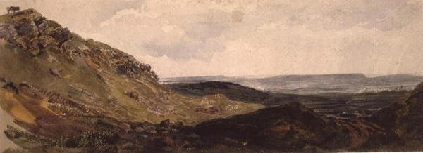 Middleham in Wensleydale by Peter de Wint