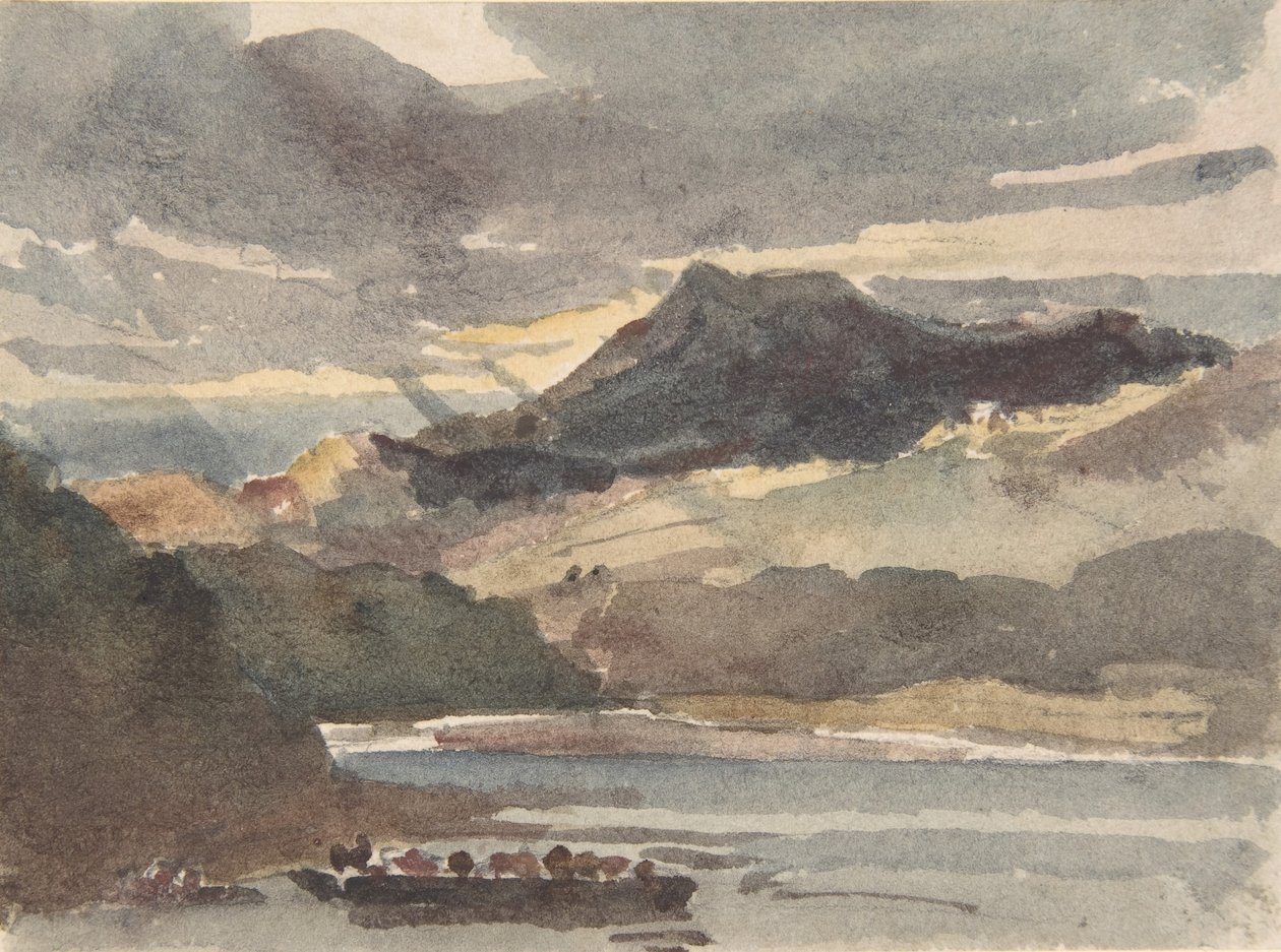Study for The Ferry by Peter de Wint