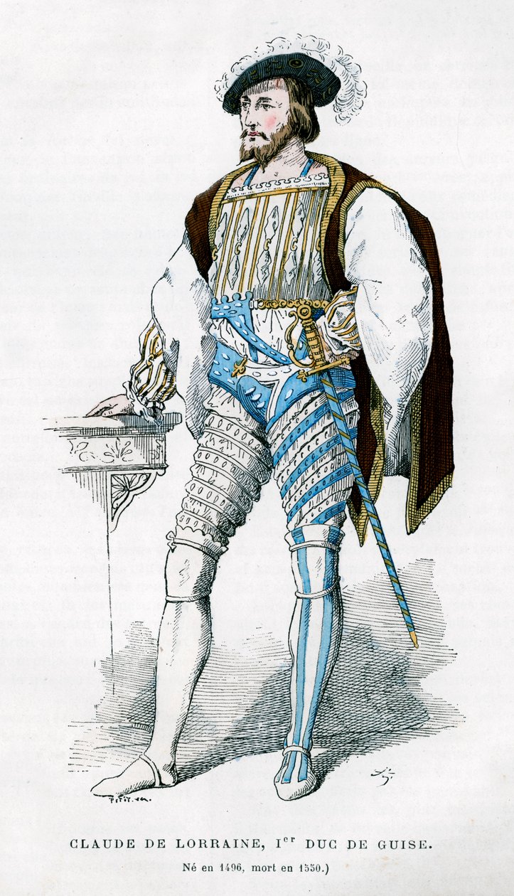 Claude de Lorraine, 1st Duke of Guise, 16th century 1882-1884 by Petit