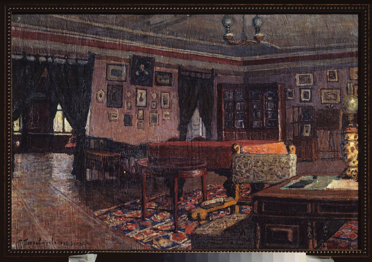 The Salon in the House of Peter Ilich Tchaikovsky by Petr Ivanovic Petrovichev