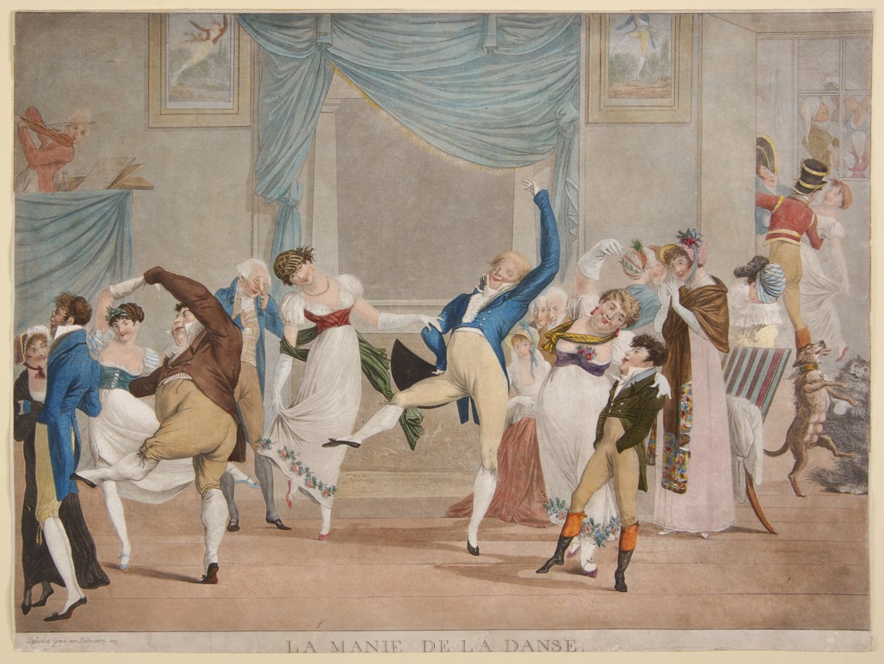 Dance Mania by Philibert-Louis Debucourt