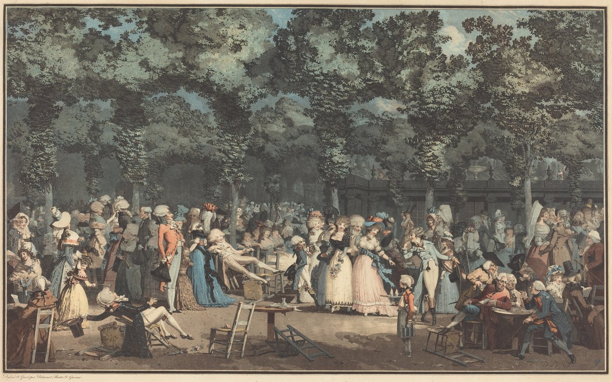 The Public Promenade by Philibert-Louis Debucourt