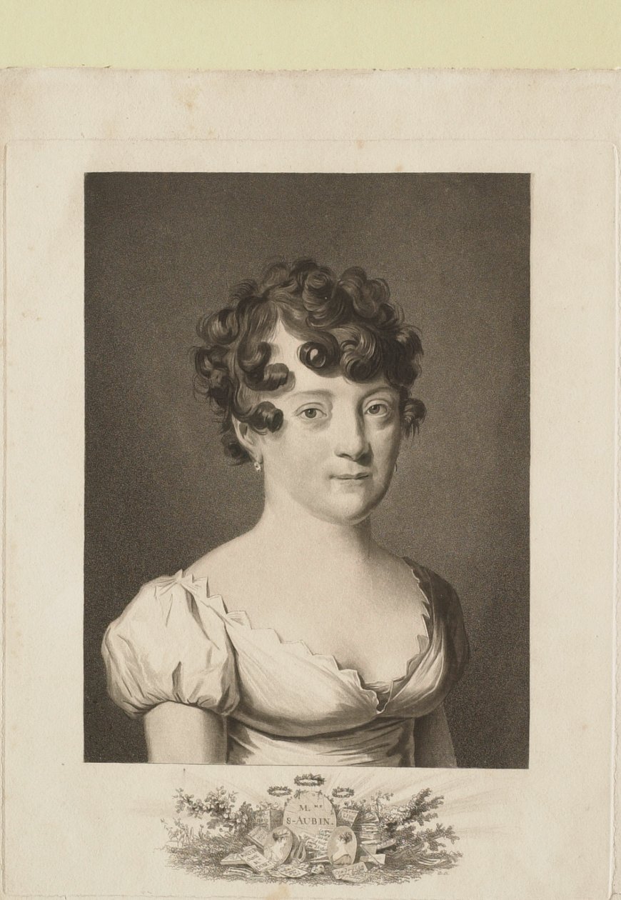 Madame St. Aubin by Philibert-Louis Debucourt