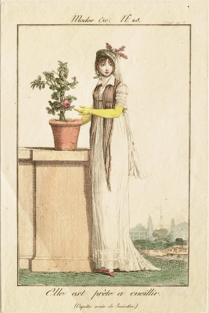 She is Ready to Pick (Capote Adorned with Hyacinth) by Philibert-Louis Debucourt