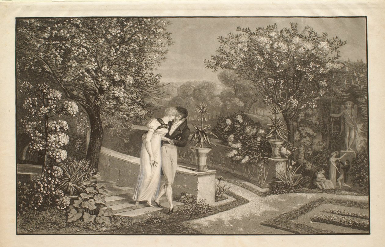 Spring, or, The Lovers by Philibert-Louis Debucourt