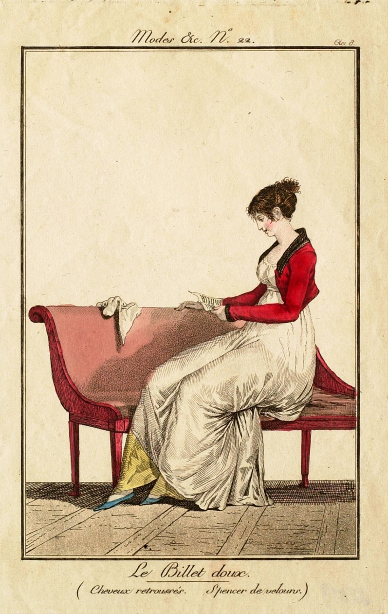 The Sweet Note (Hair Rolled Up. Velvet Spencer) by Philibert-Louis Debucourt