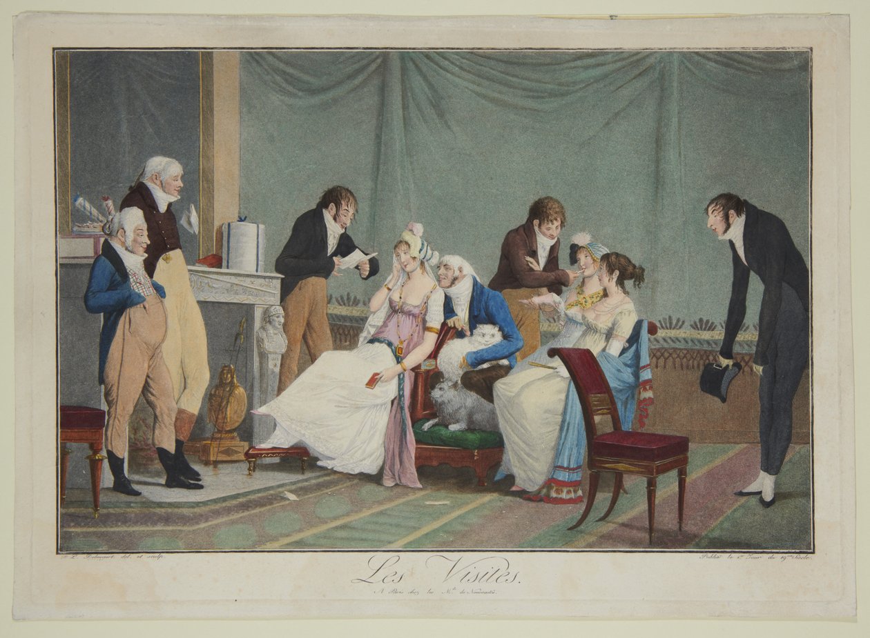 The Visits by Philibert-Louis Debucourt