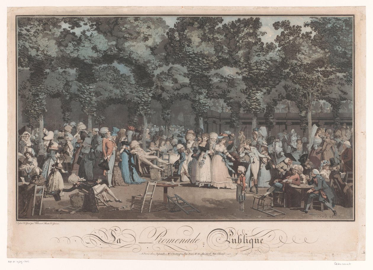 To See and Be Seen by Philibert Louis Debucourt