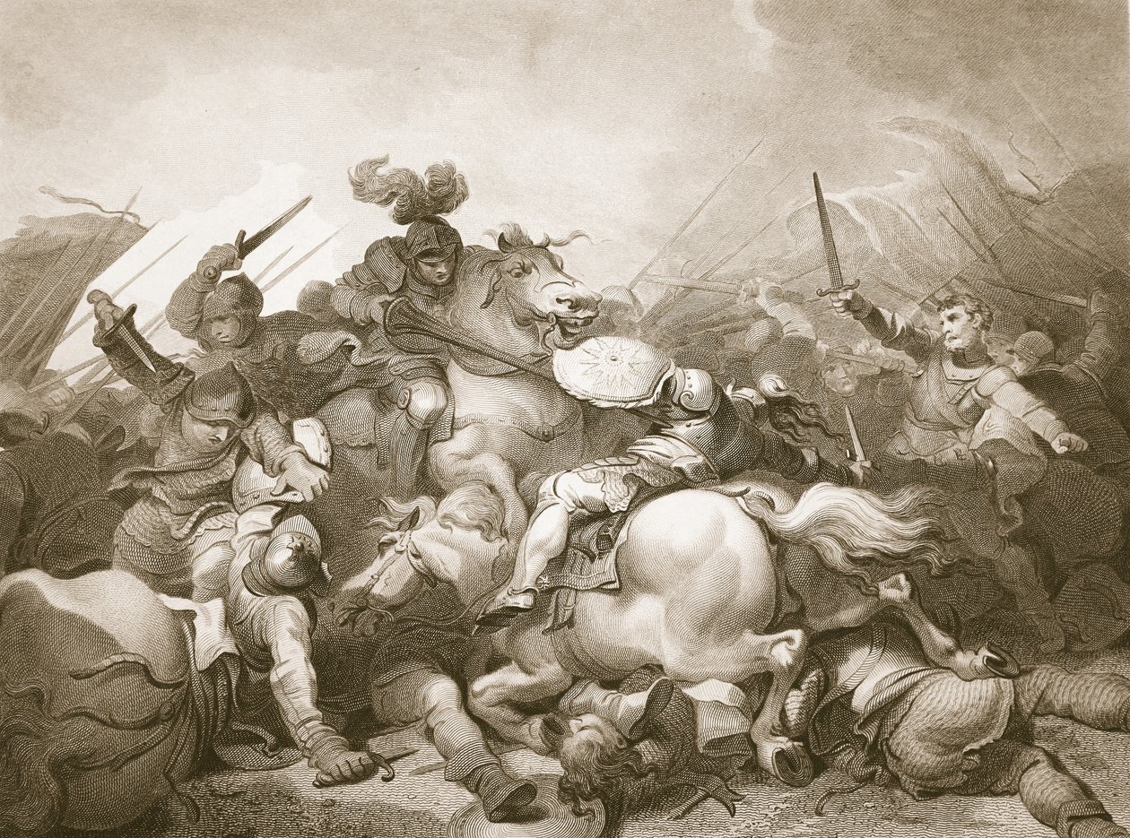 Battle of Bosworth Field (engraved by J. Thomson) by Philip James de Loutherbourg
