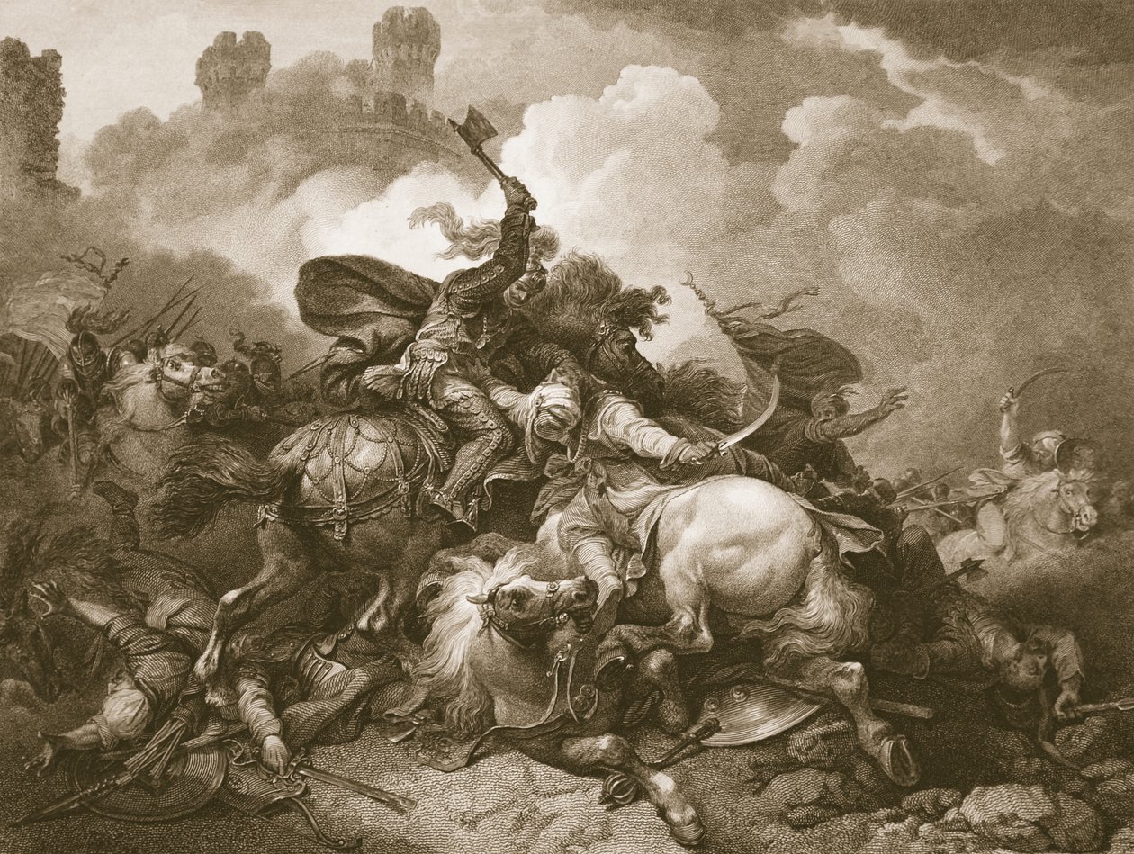Richard the First in Palestine, Engraved by A. Smith, Illustration from ...