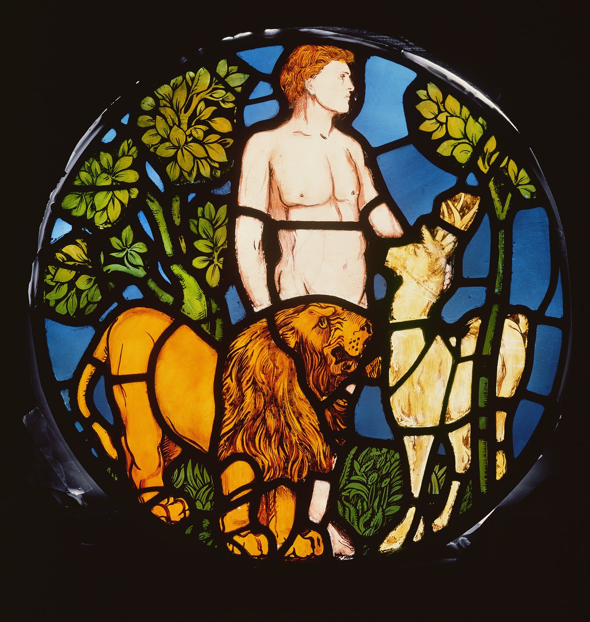 Adam Naming the Beasts (detail) by Philip Webb