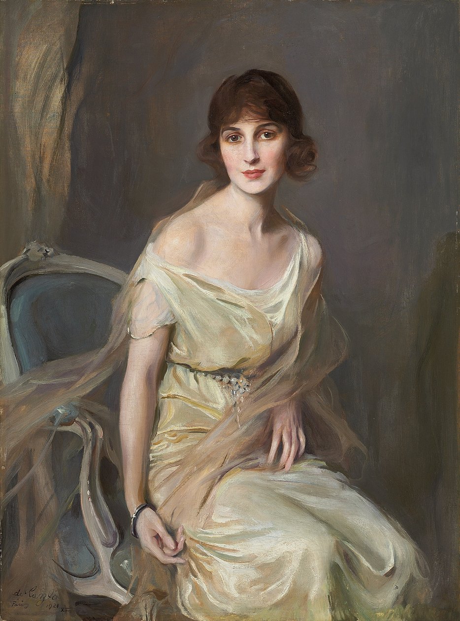 Portrait of Dona Maria Mercedes de Alvear by Philip Alexius de Laszlo