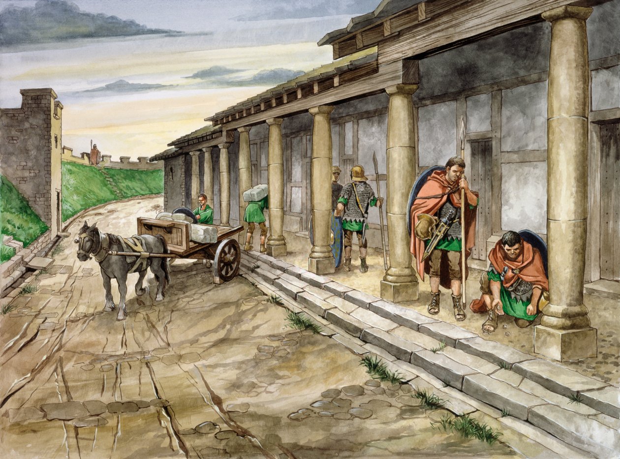Housesteads Roman Fort, 2nd century by Philip Corke