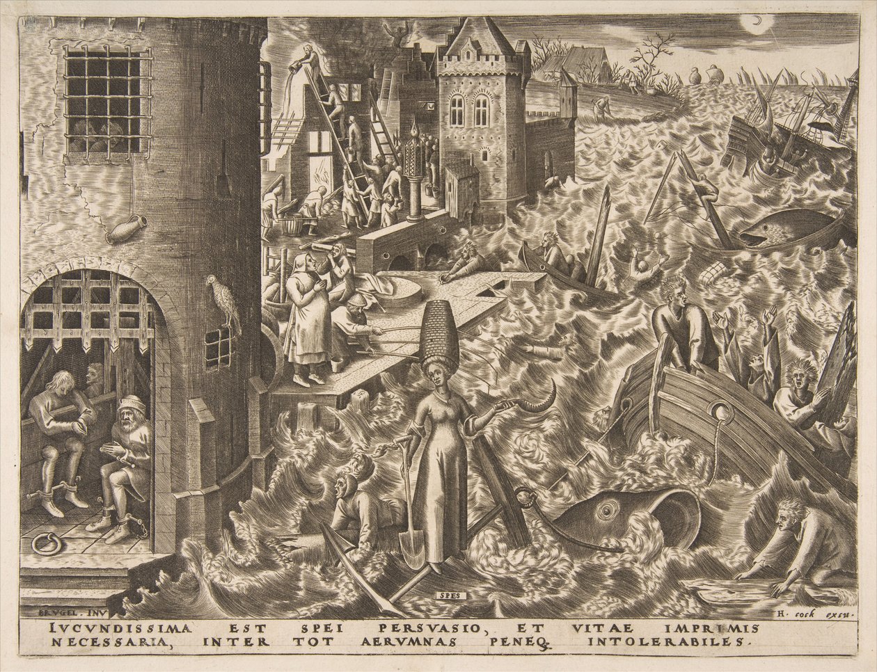 Hope Spes from the series The Virtues by Philip Galle