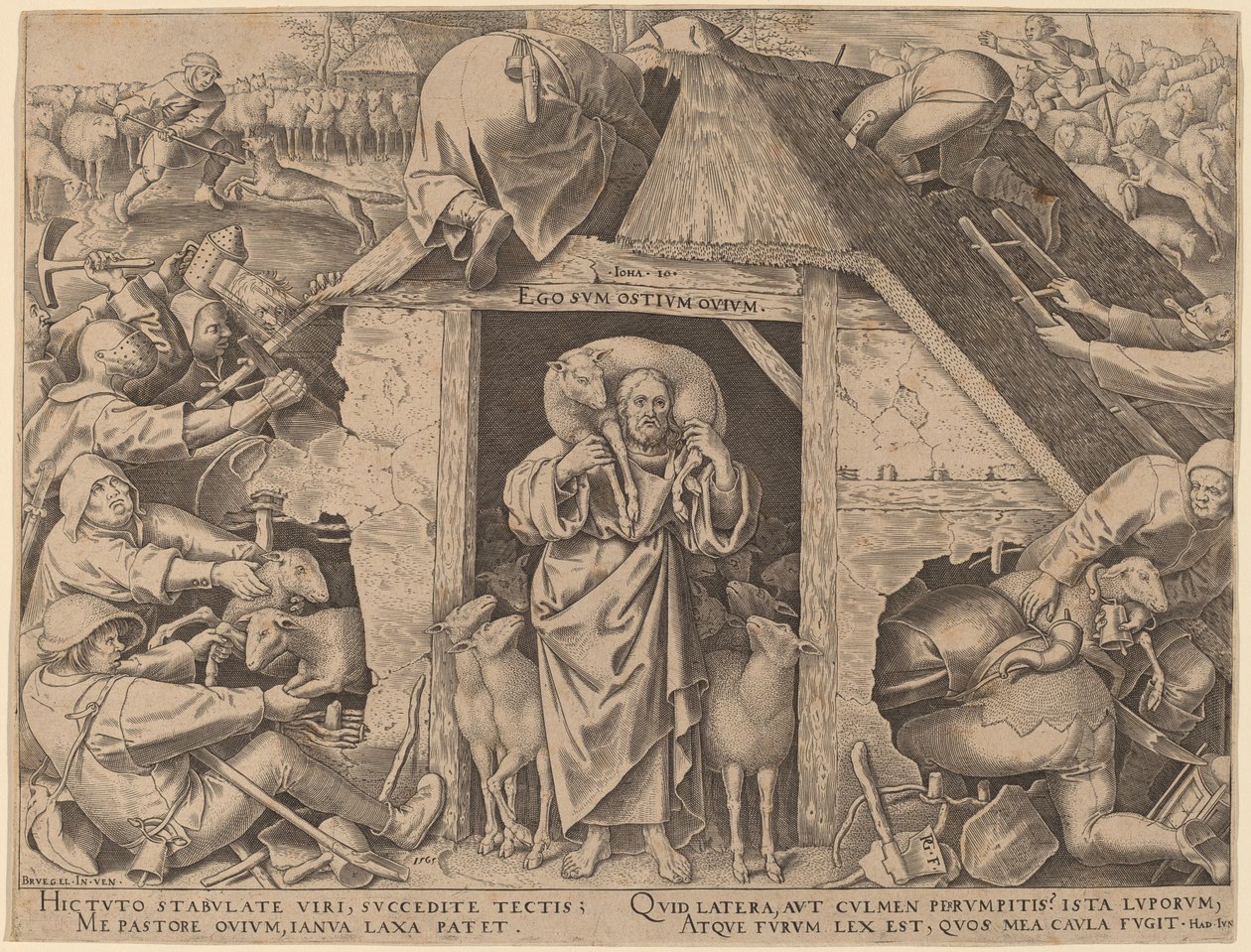 The Parable of the Good Shepherd by Philip Galle after Pieter Bruegel the Elder