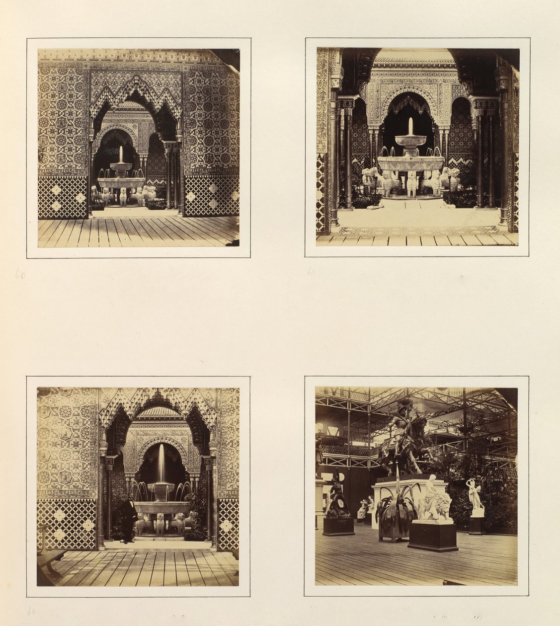 Alhambra and Court of Lions, View in South Transept by Philip Henry Delamotte.