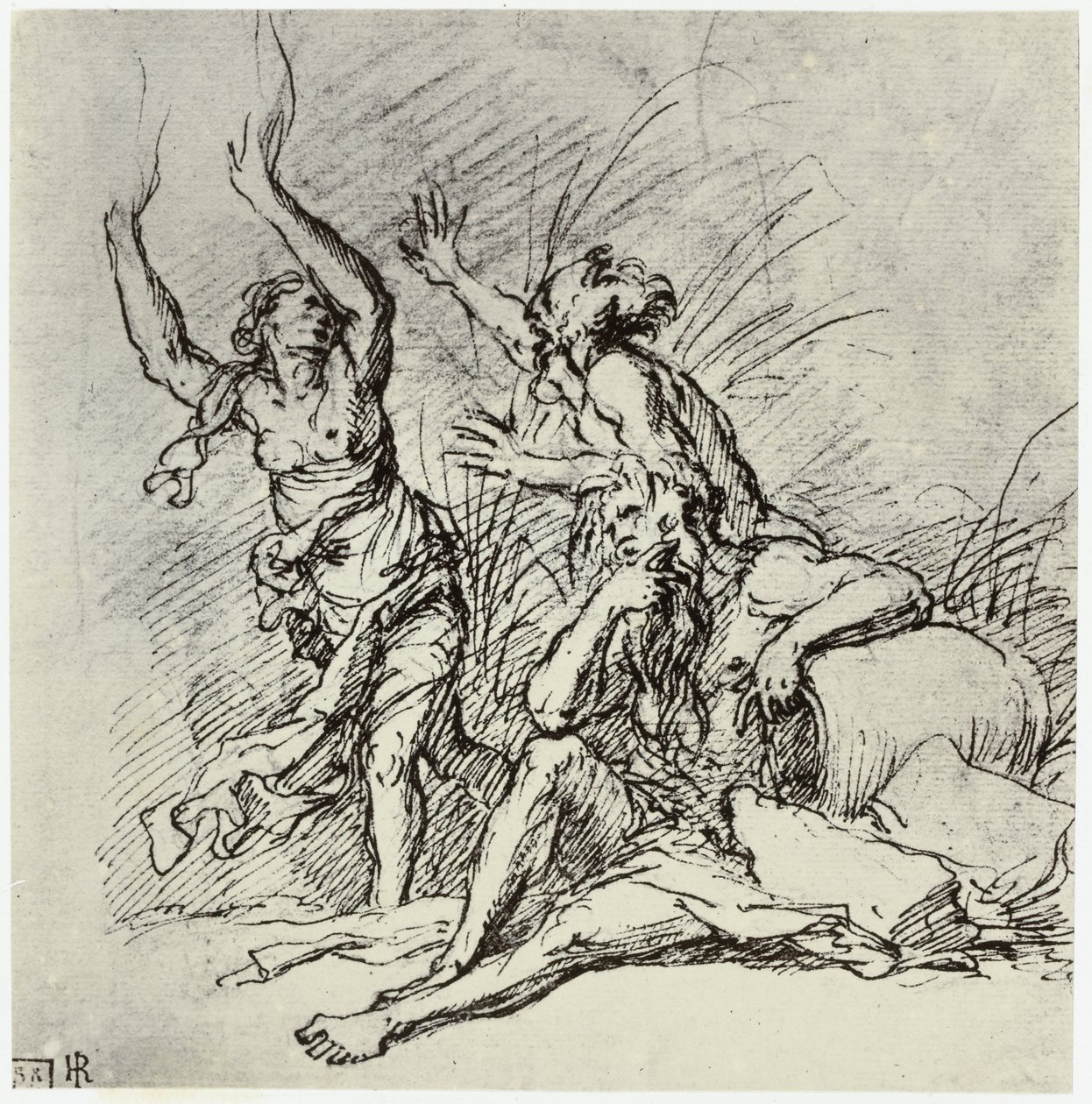 Salvator Rosa, Pan and Syrinx by Philip Henry Delamotte