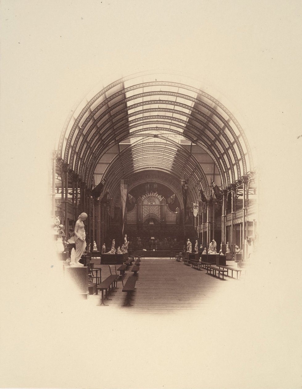 View in Central Hall, Art Treasures Exhibition, Manchester by Philip Henry Delamotte