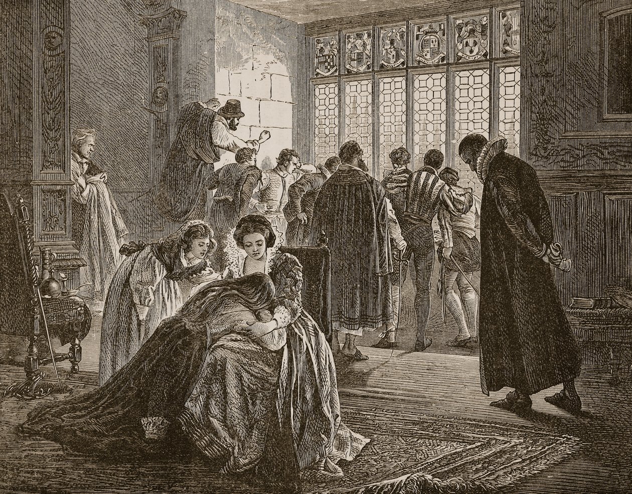 The English Embassy during the Massacre of St. Bartholomew, Illustration from 