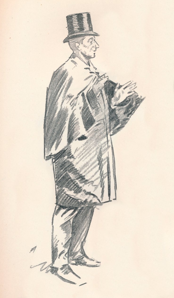 Lead Pencil Sketch by Phil May by Philip William May