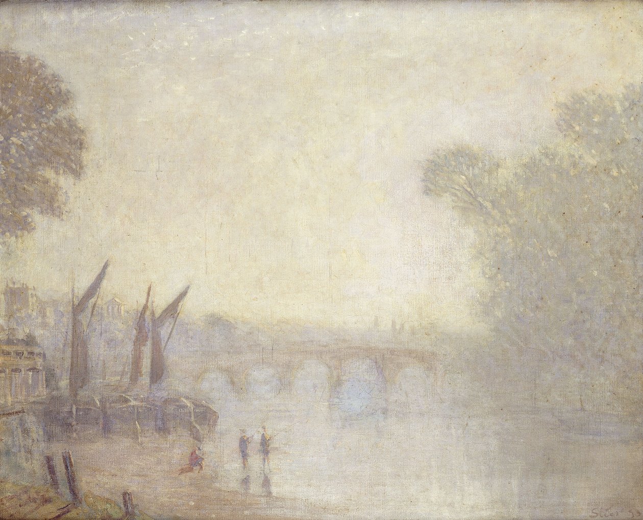A Classic Landscape, Richmond, Surrey by Philip Wilson Steer