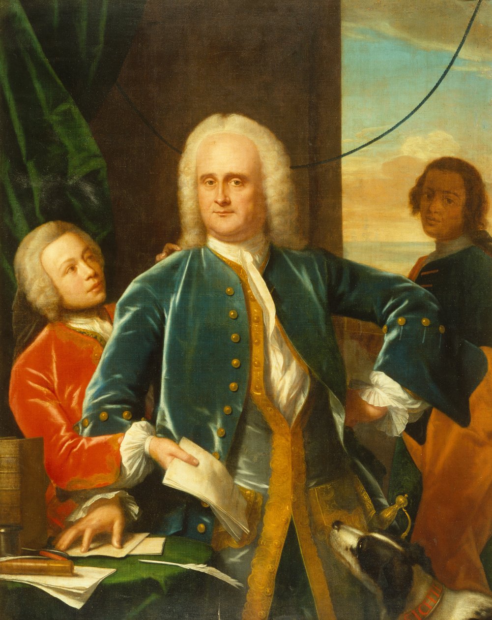 Jan Albert Sichterman with His Son Jan Albert by Philip van Dyck