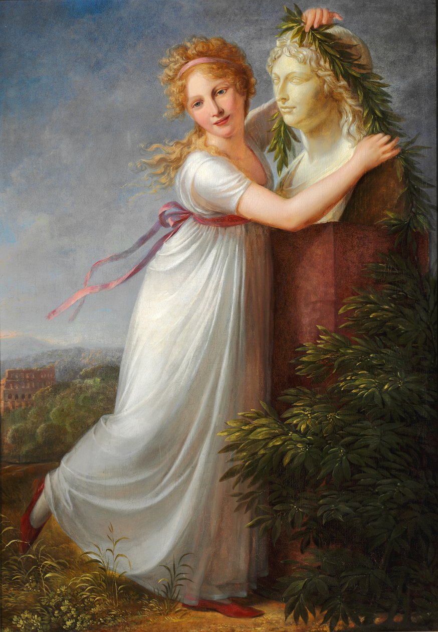 Ida Garlanding Her Mother