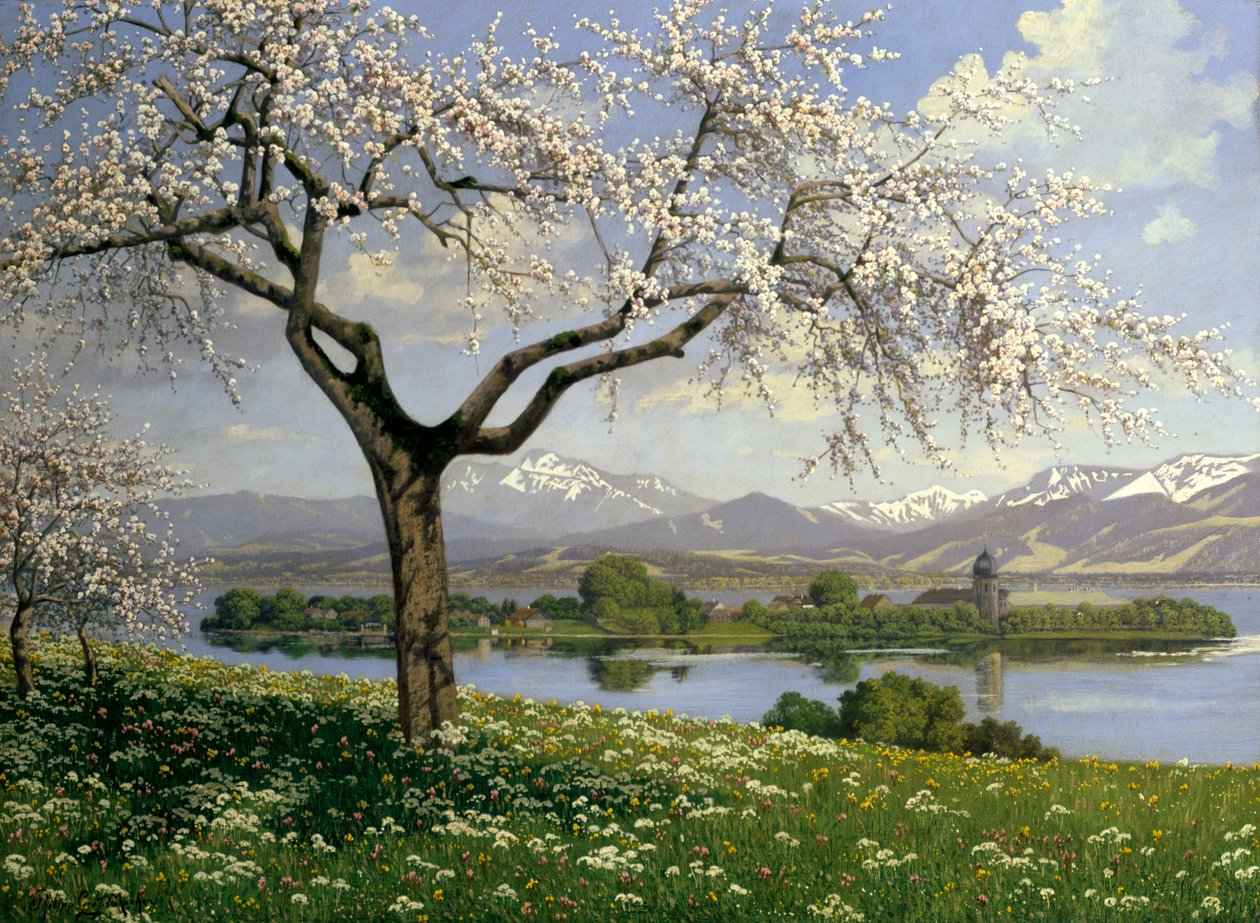 Bavarian Landscape in Spring by Philipp Graf