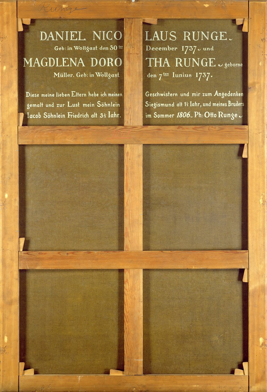 Inscription on the Back of the Painting, 