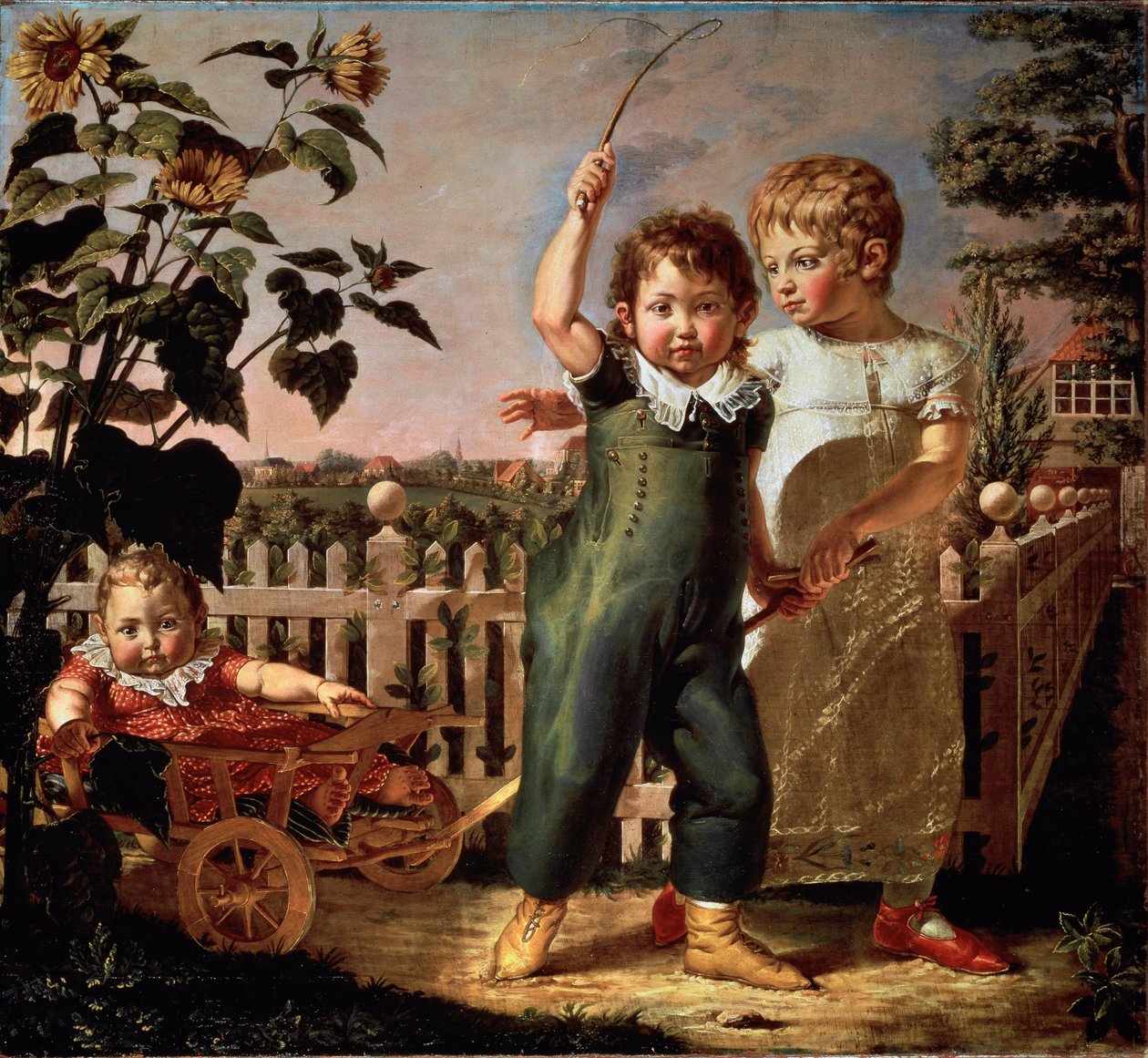 Portrait of Children Hulsenbeck by Philipp Otto Runge