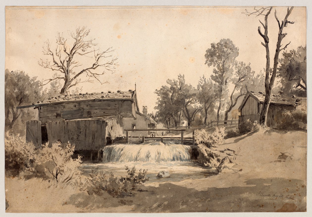 Mill on the Stream near Schliersee by Philipp Röth