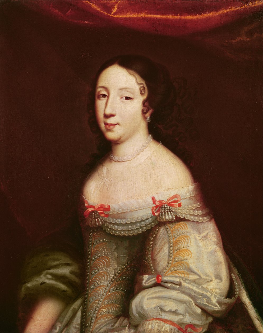 Portrait of Anne of Austria, Infanta of Spain, Queen consort of France and Navarre by Philippe de Champaigne