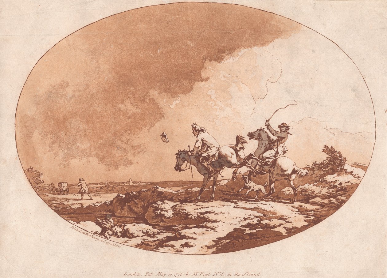 A Windy Day by Philippe-Jacques de Loutherbourg