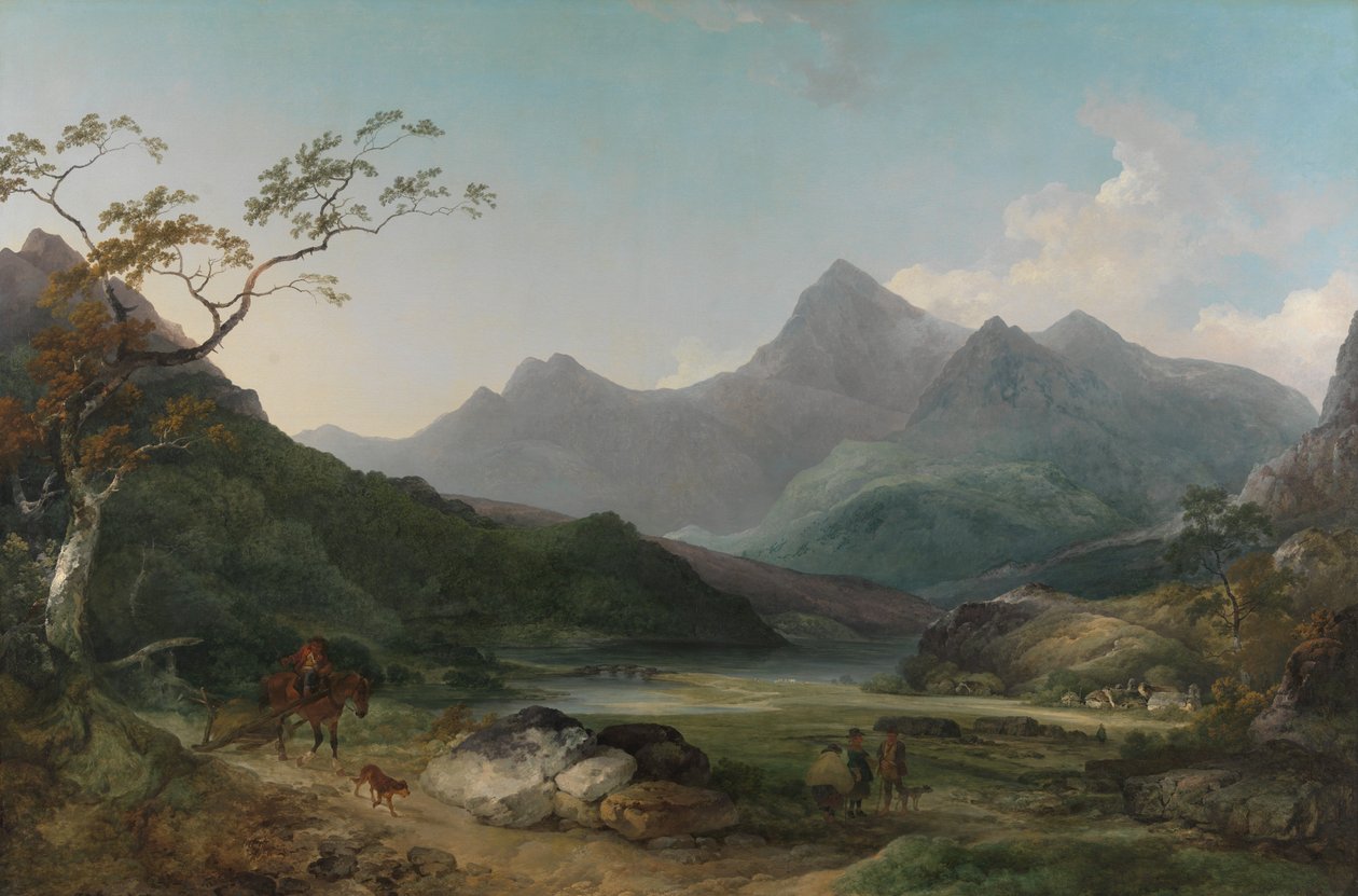 Snowdon from Capel Curig by Philippe-Jacques de Loutherbourg