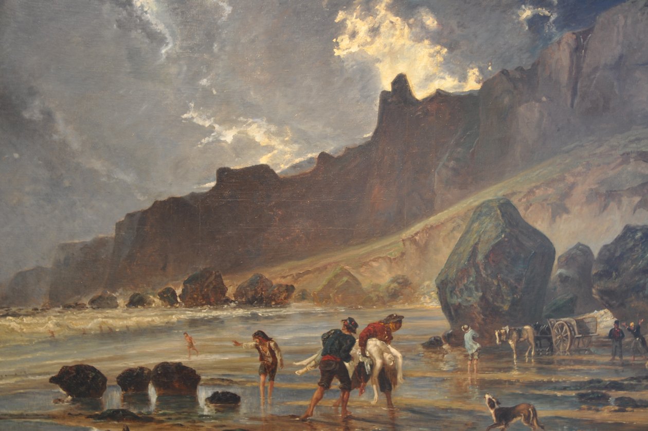 Paul Huet, View of the Cliffs of Houlgate by Philippe Alès