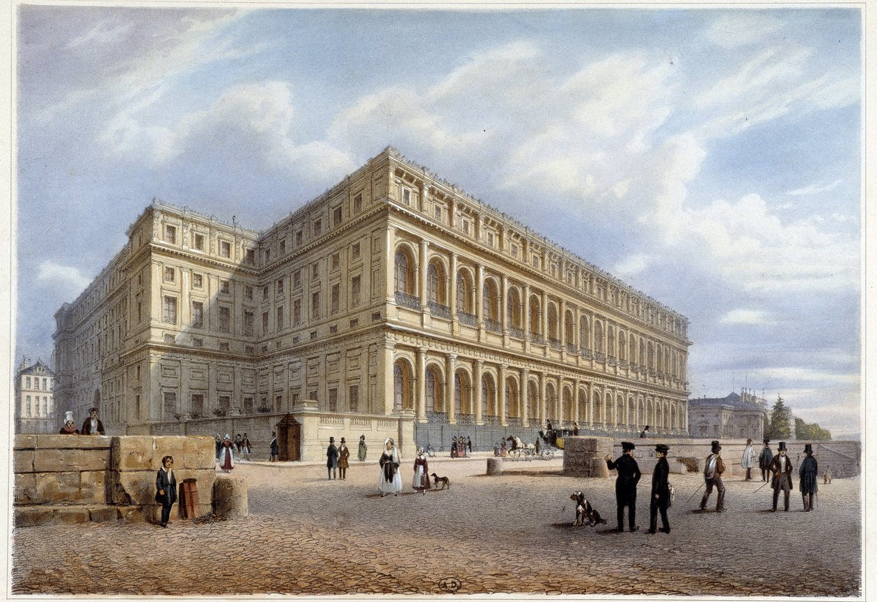 View of Orsay Palace - in Promenade dans Paris et ses environs, designed by Jacottet and Benoist, c. 1840 by Philippe Benoist