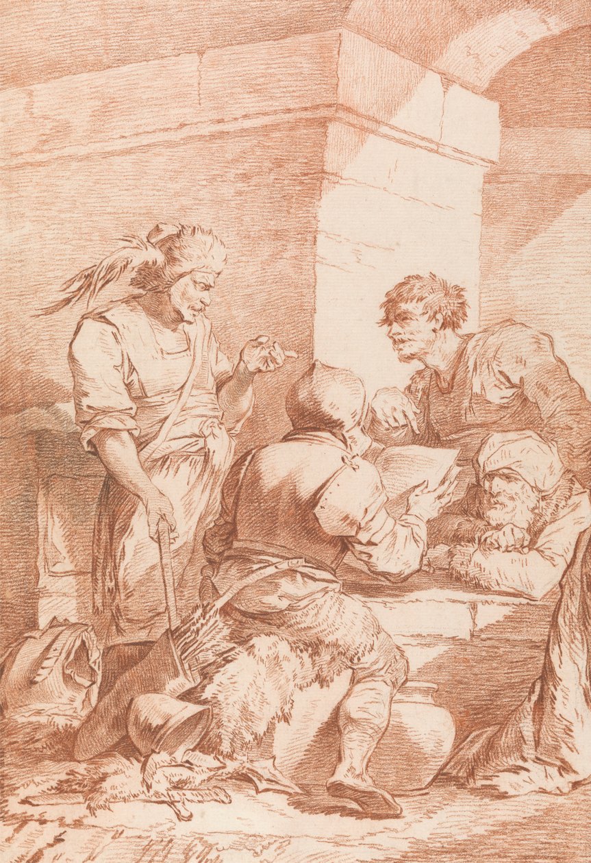 Corps de Garde (Barbarians Defeated by a Book) by Philippe Jacques de Loutherbourg