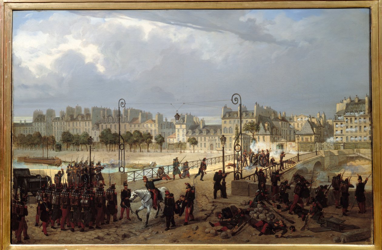 Emote scene at the bridge of the archeveche on June 23 by Philippe Marie Chaperon
