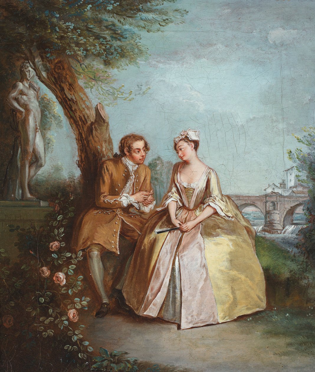 Conversation Piece, or Lovers in a Park by Philippe Mercier