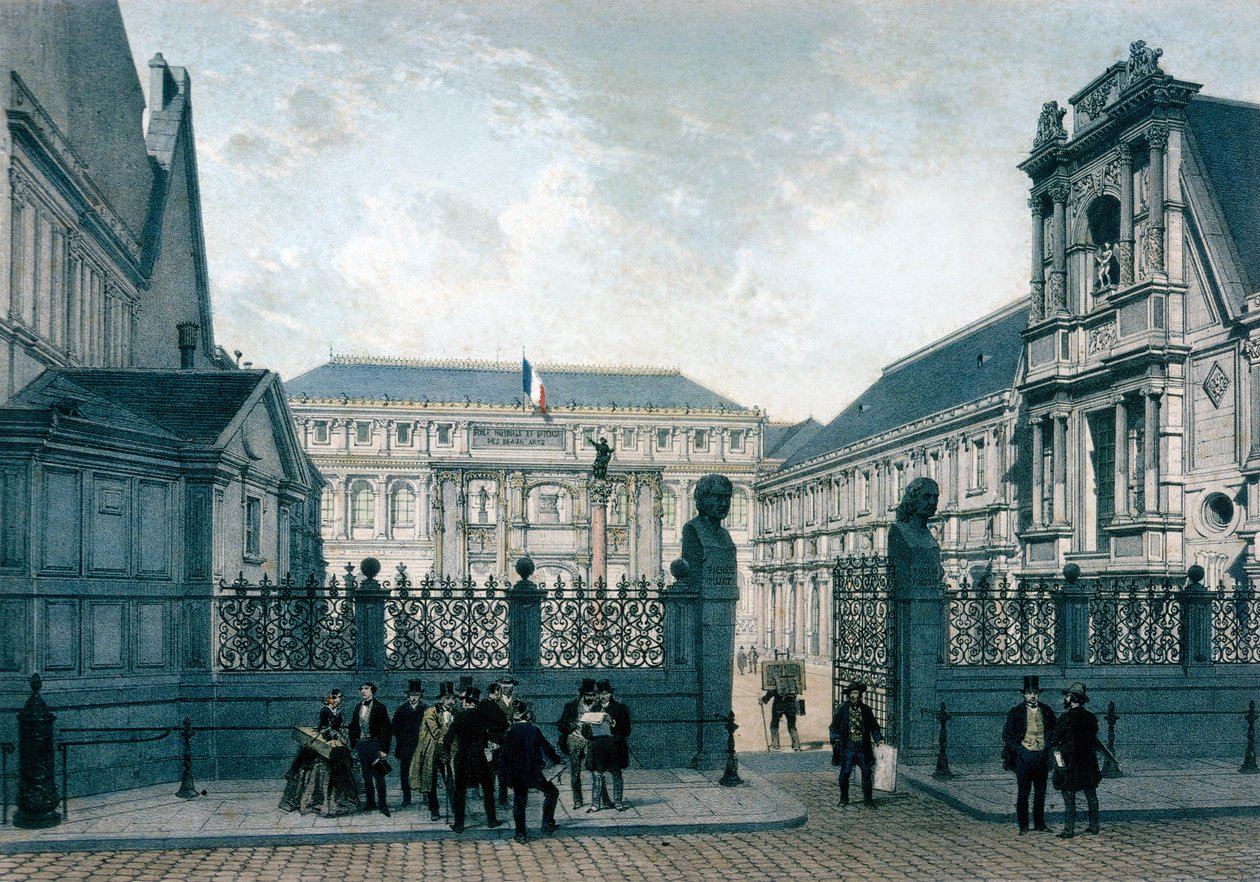 Palais des Beaux-Arts, Paris by Philippe and Ciceri Eugene (1813 1890) Benoist