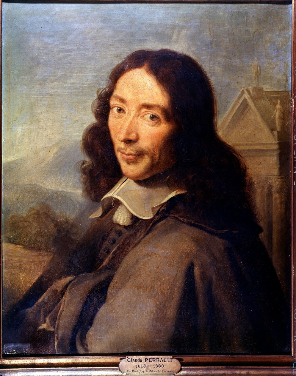 Portrait of Claude Perrault by Philippe de (after) Champaigne