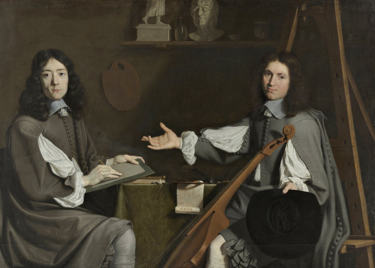 Double Portrait of Both Artists by Philippe de Champaigne