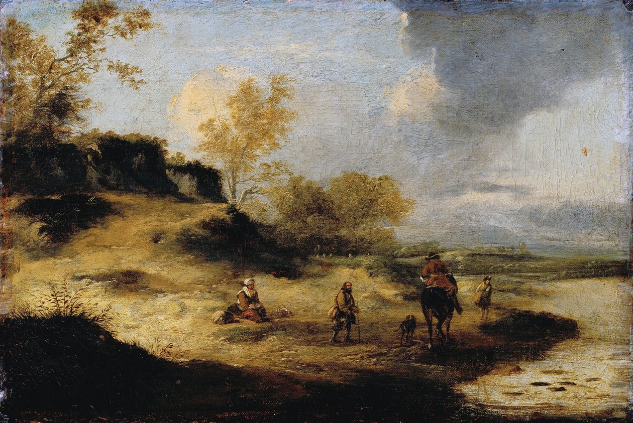 Sandhills with Figures by Philips Wouwerman
