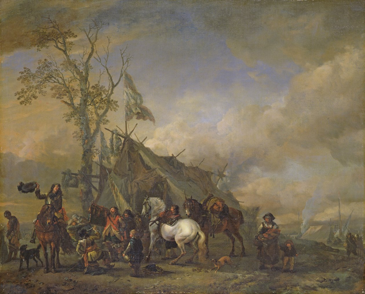 Departure of the Cavalrymen by Philips Wouwerman