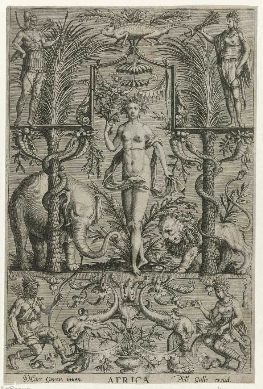 Africa by Philips Galle (attributed to workshop of)