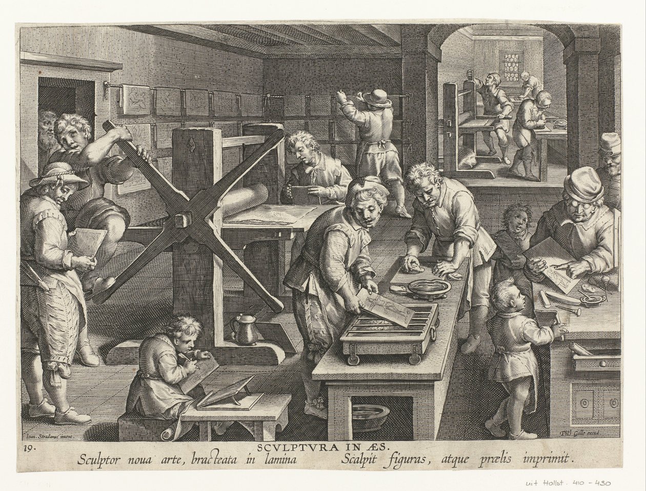 Production of Copper Engravings by Philips Galle (attributed to workshop of)