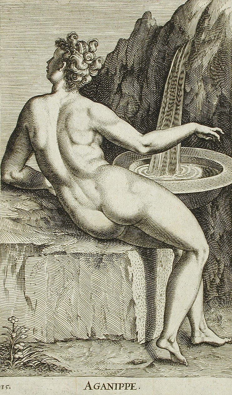 Aganippe by Philips Galle