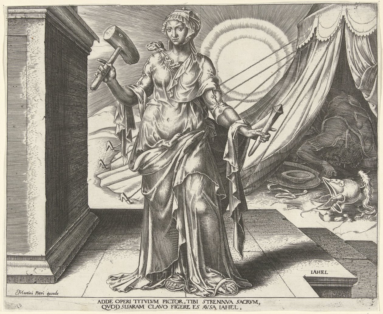 Jael (series title: Eight Famous Women from the Old and New Testament) by Philips Galle