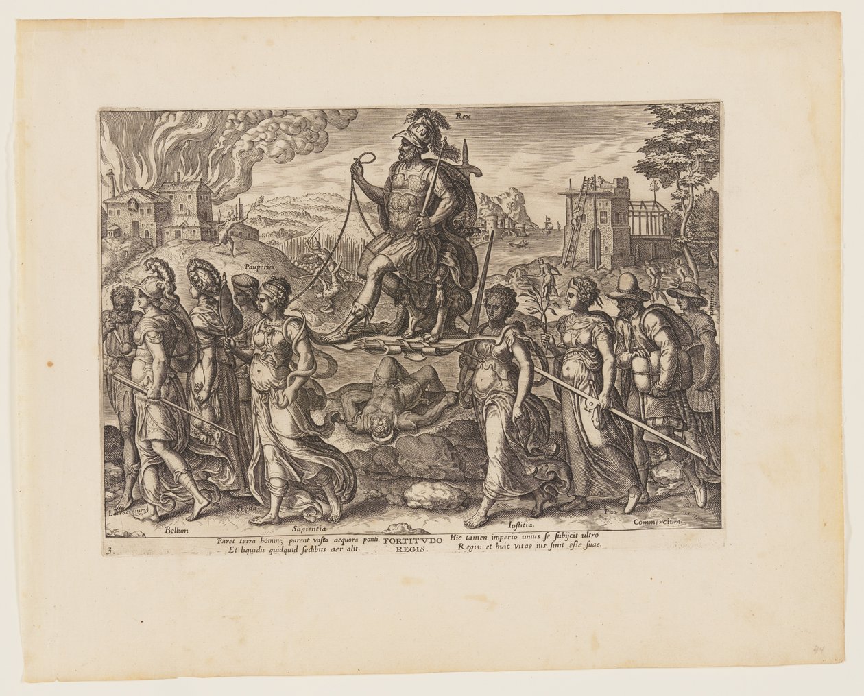 The Power of the King, from The Four Strongest Powers by Philips Galle
